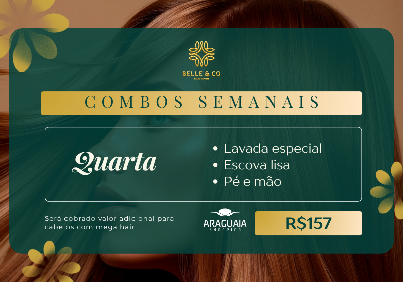Combo Quarta – Belle & Co Araguaia Shopping